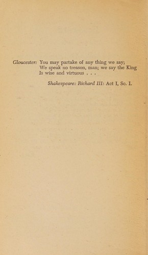 We speak no treason.