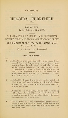 Ceramics and furniture