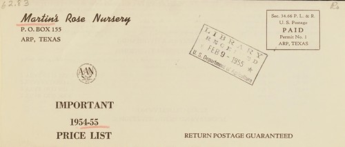 Important 1954-55 price list