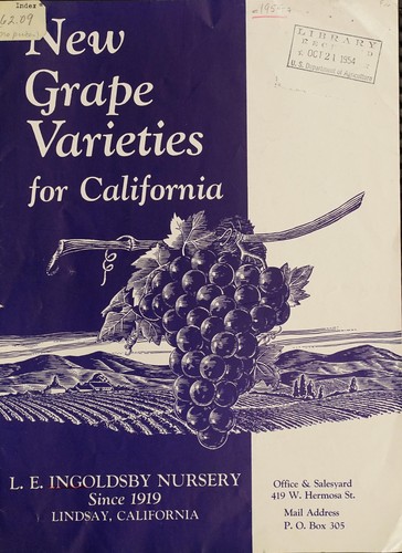 New grape varieties for California