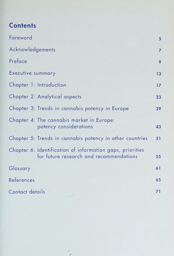 An overview of cannabis potency in Europe