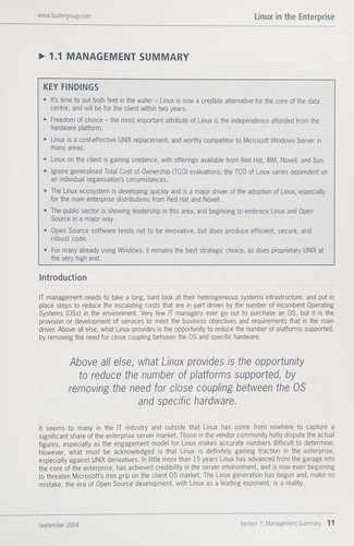 Linux in the enterprise