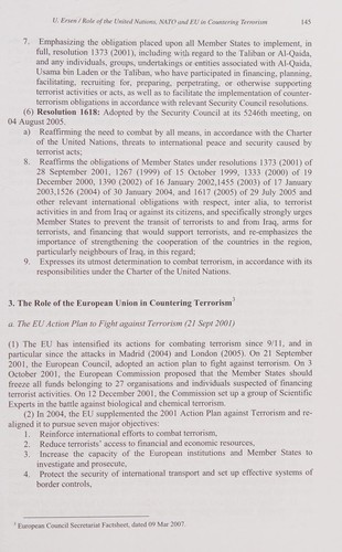 Organizational and psychological aspects of terrorism