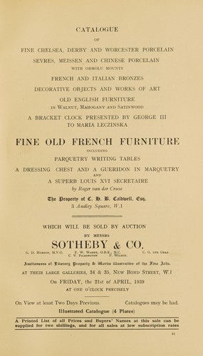 Fine old French furniture
