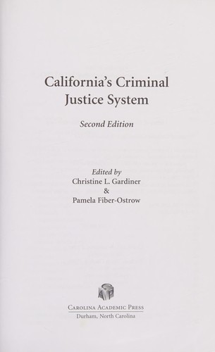 California's criminal justice system