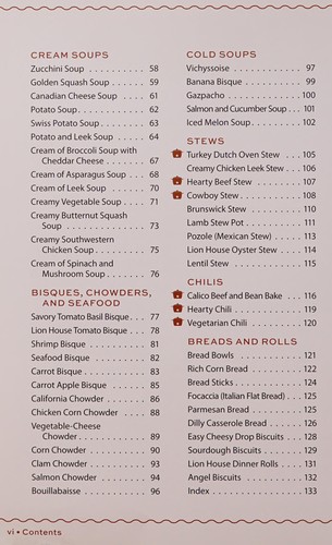 Lion House soups and stews