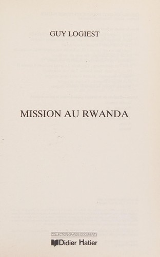 Mission au Rwanda