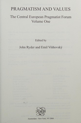 Pragmatism and values