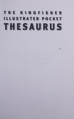 The Kingfisher illustrated pocket thesaurus