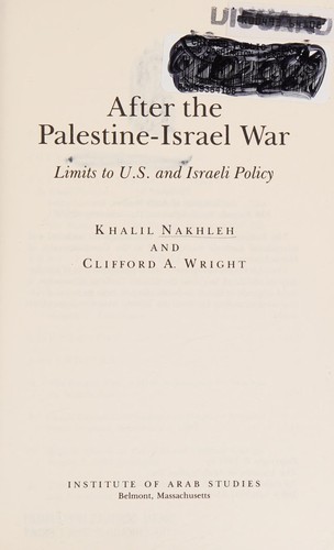 After the Palestine-Israel War