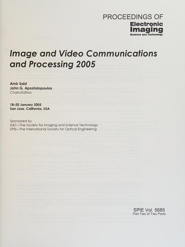 Image and video communications and processing 2005