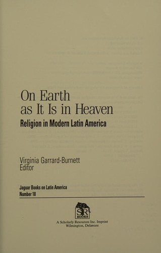 On earth as it is in heaven