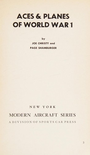 Aces & planes of World War 1