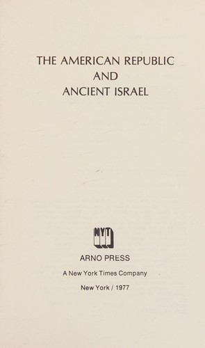 The American Republic and ancient Israel.