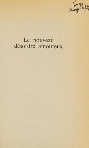 Le nouveau désordre amoureux