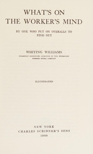 What's on the worker's mind.