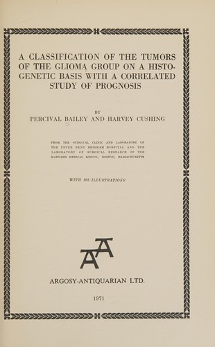 A classification of the tumors of the glioma group on a histogenetic basis
