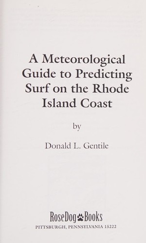 A meteorological guide to predicting surf on the Rhode Island coast