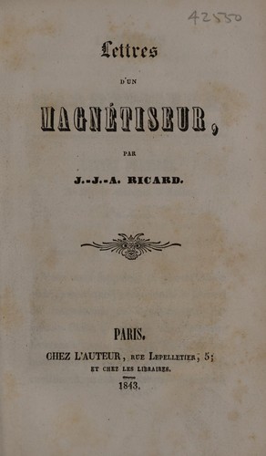 Lettres d'un magnétiseur