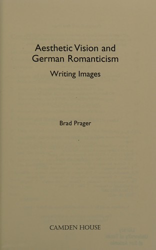 Aesthetic vision and German romanticism