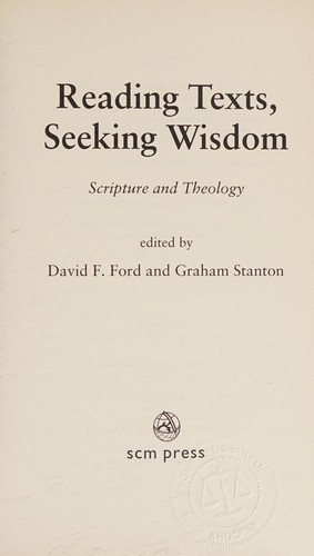Reading texts, seeking wisdom
