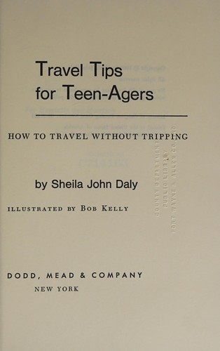Travel tips for teen-agers