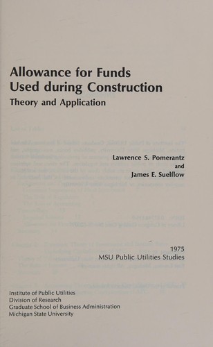 Allowance for funds used during construction