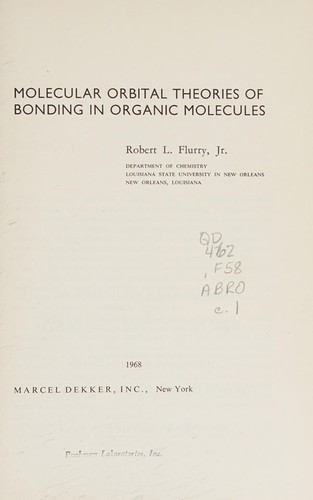 Molecular orbital theories of bonding in organic molecules