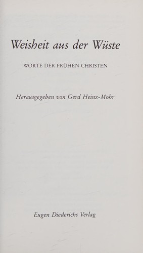 Weisheit aus der Wüste