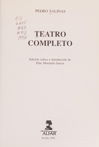 Teatro completo