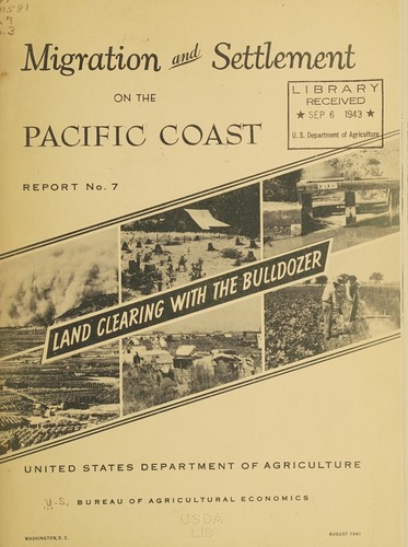 Land clearing with the bulldozer