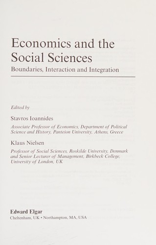 Economics and the social sciences