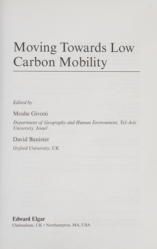 Moving Towards Low Carbon Mobility