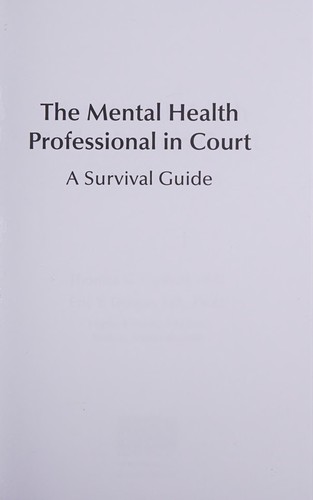 Mental Health Professional in Court