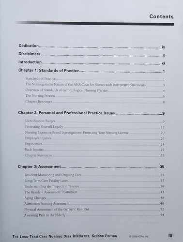The long-term care nursing desk reference