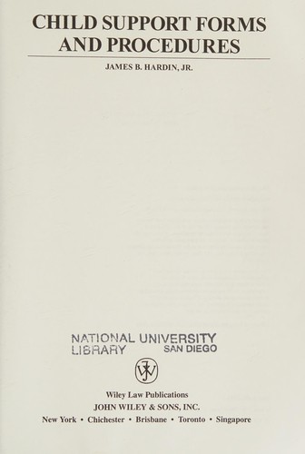 Child support forms and procedures