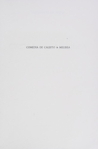 Comedia de Calisto & Melibea