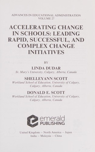 Accelerating Change in Schools