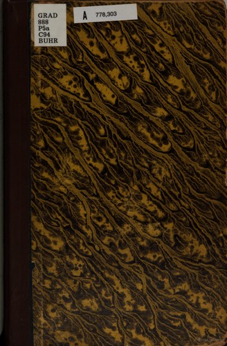 Platons Vertheidigungsrede des Sokrates und Kriton