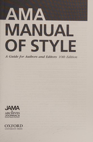 AMA manual of style