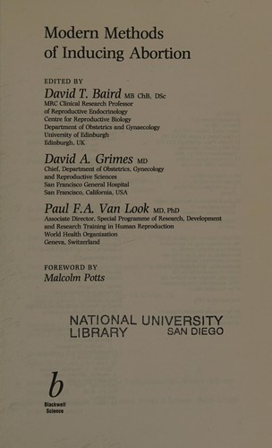 Modern methods of inducing abortion