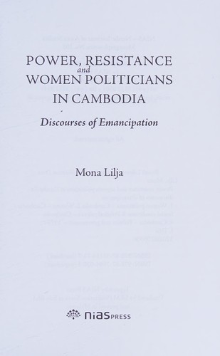 Power, resistance and women politicians in Cambodia