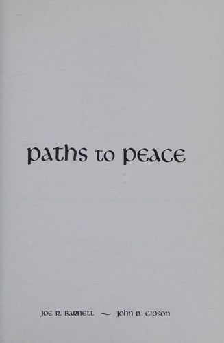 Paths to peace