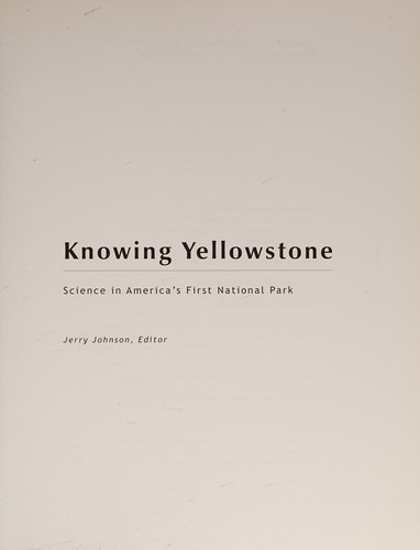 Knowing Yellowstone