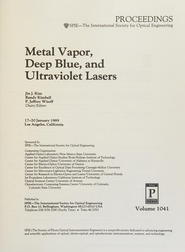 Metal vapor, deep blue, and ultraviolet lasers