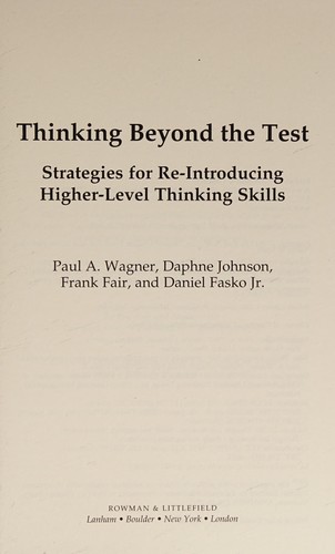 Thinking Beyond the Test
