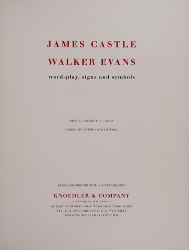 James Castle / Walker Evans