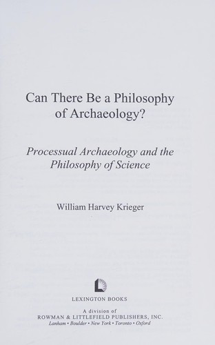 Can there be a philosophy of archaeology?