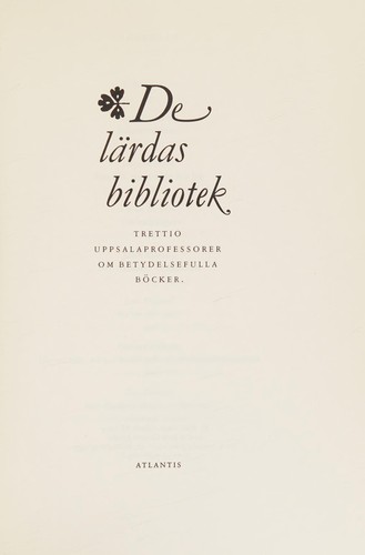 De lärdas bibliotek