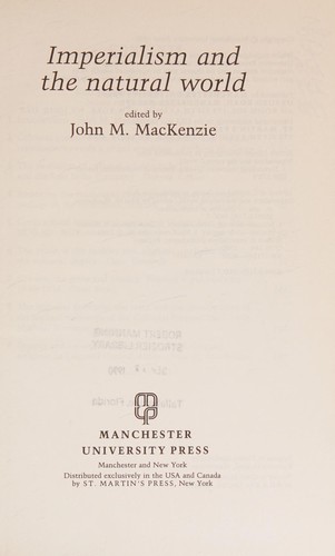 Imperialism and the natural world